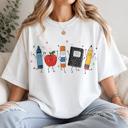  School Supplies Graphic Tee, Back To School Tee, Teacher Shirt, Comfort Color