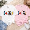  School Supplies Graphic Tee, Back To School Tee, Teacher Shirt, Comfort Color