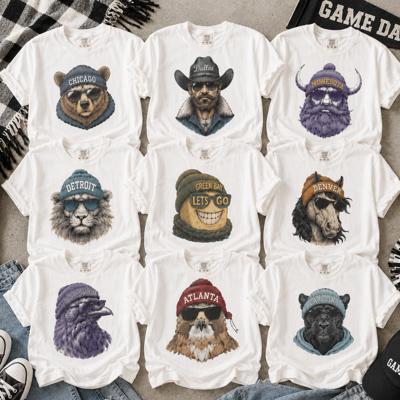 Football Team Mascot Tees, Game Day Tees, Comfort Color