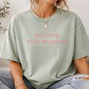  Mahjong With Mahgirls Comfort Colors Tee, Funny Mahjong Shirt, Mahjong Gift for Women, Cute Mahjong Graphic T-Shirt, Mahjong Club Tee