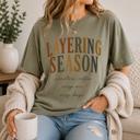  Layering Season Tee, Fall Graphic Shirt, Cozy Autumn Shirt, Oversized Vintage Fall Tee, Pumpkin Season Shirt, Cozy Coffee Tee, Cute Fall Outfit
