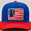  Baseball Flag, PVC Rubber Patch Hat