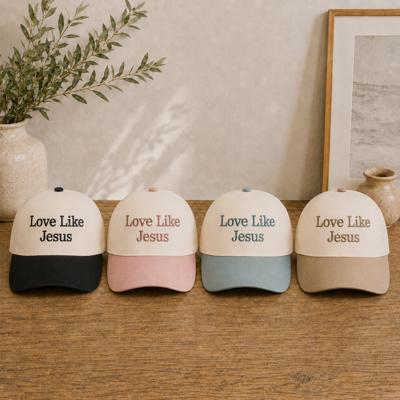 Embroidered Love Like Jesus Two Tone Hat