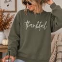  Thankful Sweatshirt, Thanksgiving Sweatshirt for Women, Fall Crewneck, Cozy Autumn Sweatshirt, Minimalist Thankful Shirt, Fall Gift