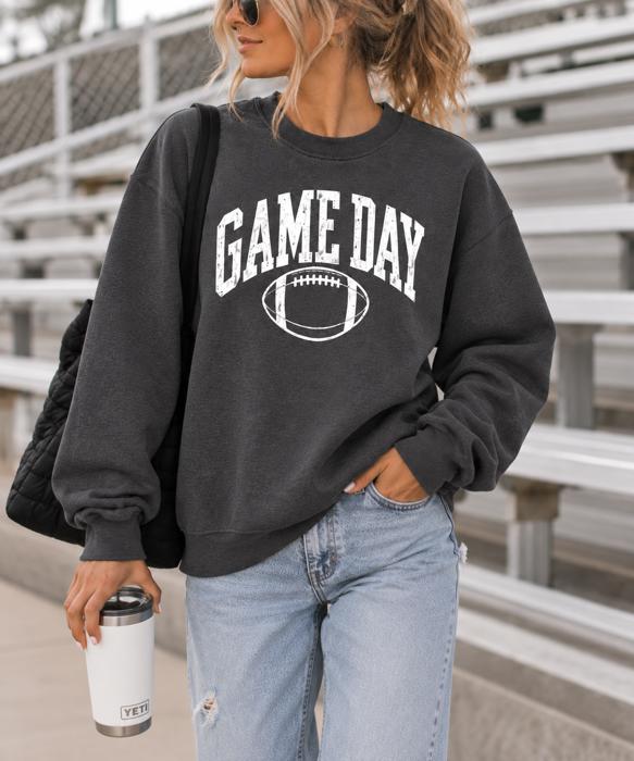 Game Day Sweatshirt, Football Crewneck, Team Spirit Shirt, Tailgate Outfit, Unisex Sports Sweatshirt