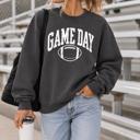 Small Charcoal Game Day Sweatshirt, Football Crewneck, Team Spirit Shirt, Tailgate Outfit, Unisex Sports Sweatshirt