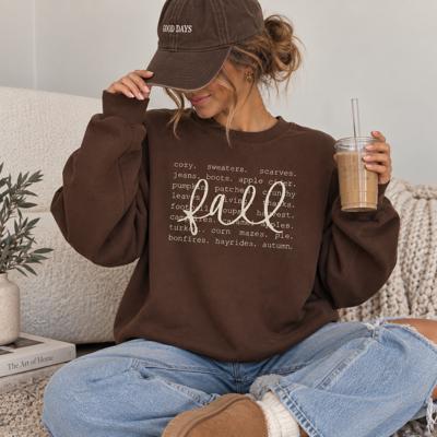 Fall Sweatshirt for Women, Cozy Autumn Crewneck, Fall Favorites Graphic Sweatshirt, Pumpkin Patch & Apple Cider Shirt, Fall Gift