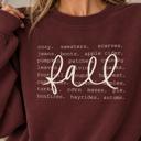  Fall Sweatshirt for Women, Cozy Autumn Crewneck, Fall Favorites Graphic Sweatshirt, Pumpkin Patch & Apple Cider Shirt, Fall Gift