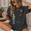  Well Shit Graphic Tee, Funny Halloween Shirt, Skeleton Shirt, Spooky Season Tee, Comfort Colors Halloween Shirt, Funny Fall Shirt