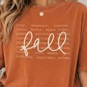  Fall Shirt for Women, Comfort Colors Fall Tee, Oversized Autumn Shirt, Pumpkin Patch Apple Cider Tee, Cozy Fall Graphic T-Shirt