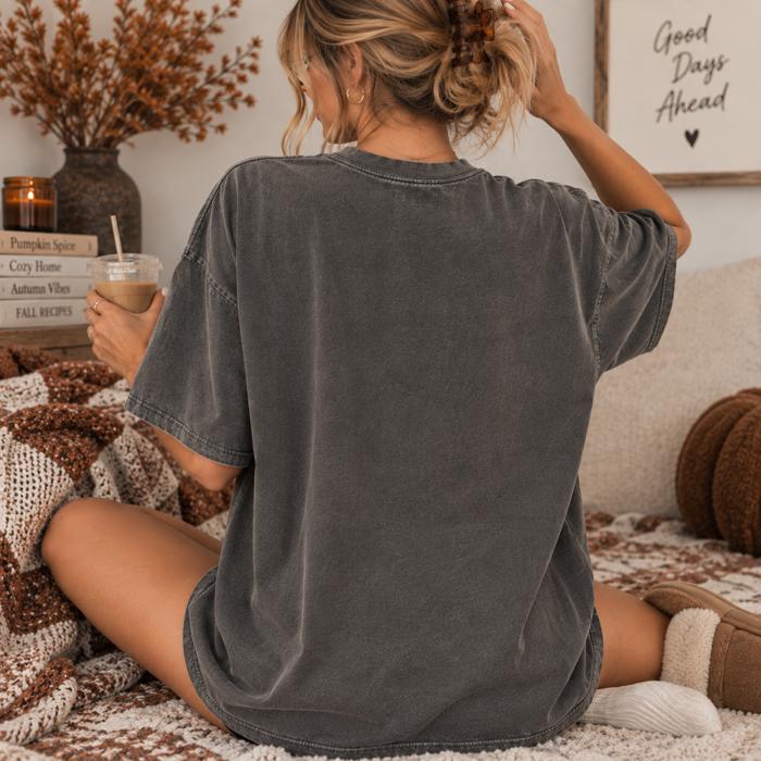 Fall Shirt for Women, Comfort Colors Fall Tee, Oversized Autumn Shirt, Pumpkin Patch Apple Cider Tee, Cozy Fall Graphic T-Shirt