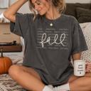  Fall Shirt for Women, Comfort Colors Fall Tee, Oversized Autumn Shirt, Pumpkin Patch Apple Cider Tee, Cozy Fall Graphic T-Shirt