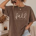  Fall Shirt for Women, Comfort Colors Fall Tee, Oversized Autumn Shirt, Pumpkin Patch Apple Cider Tee, Cozy Fall Graphic T-Shirt