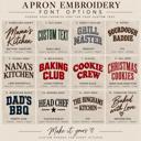  Personalized Embroidered Apron, Custom Name Apron, Custom Text Cooking Apron, Gift for Mom Grandma Dad, Baking Kitchen BBQ Gift  Description