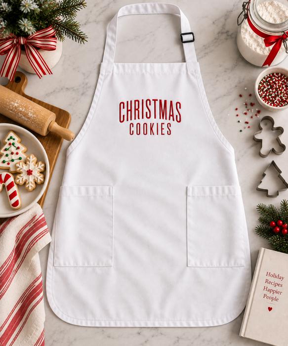 Personalized Embroidered Apron, Custom Name Apron, Custom Text Cooking Apron, Gift for Mom Grandma Dad, Baking Kitchen BBQ Gift  Description