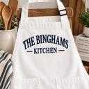  Personalized Embroidered Apron, Custom Name Apron, Custom Text Cooking Apron, Gift for Mom Grandma Dad, Baking Kitchen BBQ Gift  Description