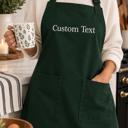  Personalized Embroidered Apron, Custom Name Apron, Custom Text Cooking Apron, Gift for Mom Grandma Dad, Baking Kitchen BBQ Gift  Description