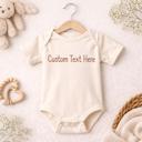  Custom Text Embroidered Baby Bodysuit, Baby Shower, Baby Gift