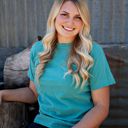 Small Seafoam Popular Garment Dyed Tee, Comfort Color, Oversized