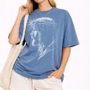  Jesus Portrait Graphic Tee, Oversized Street Wear, Shaka Brand Tee