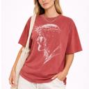  Jesus Portrait Graphic Tee, Oversized Street Wear, Shaka Brand Tee