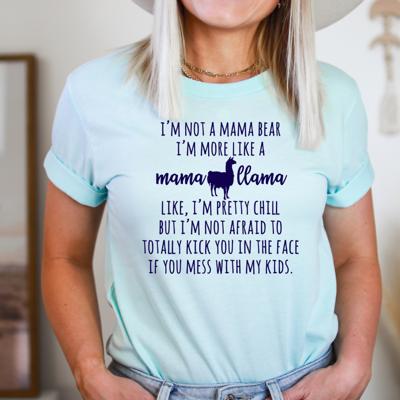 Mama Llama Graphic Tee, Bella Canvas Tee