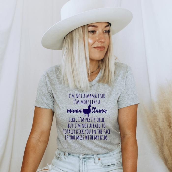 Mama Llama Graphic Tee, Bella Canvas Tee