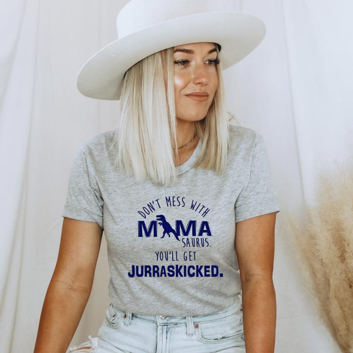 Mama Saurus Graphic Tee, Bella Canvas Shirt