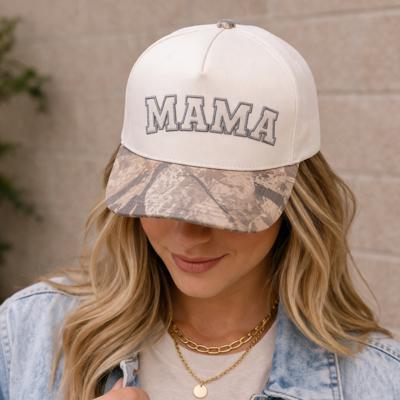 Embroidered Mama Tree Camo Hat