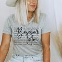  Baseball Mom Words Graphic Tee, Sports Tee, Mom Tee, Bella Canvas