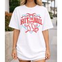  Hit The Dang Ball Graphic Tee, Comfort Color Tee, Oversized Fit