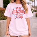  Hit The Dang Ball Graphic Tee, Comfort Color Tee, Oversized Fit