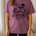  Haunt People Graphic Tee, Halloween Shirt, Comfort Color Shirt