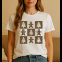  Gingerbread Checkered Graphic Tee