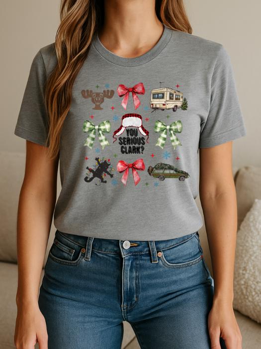 You Serious Clark? Graphic Tee, Bella Canvas Tee