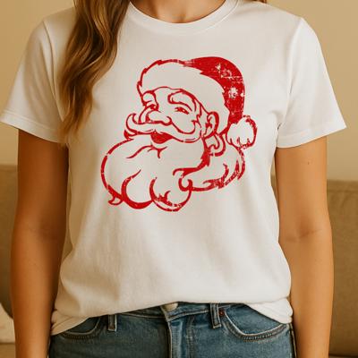 Santa Face Graphic Tee, Bella Canvas Tee