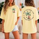  Be Still Oversized Tee, Comfort Color, Christian Tee, Beach Vibe