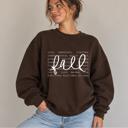  Fall Sweatshirt for Women, Cozy Autumn Crewneck, Fall Favorites Graphic Sweatshirt, Pumpkin Patch & Apple Cider Shirt, Fall Gift