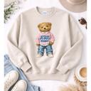  Jesus Loves Me Graphic Sweatshirt