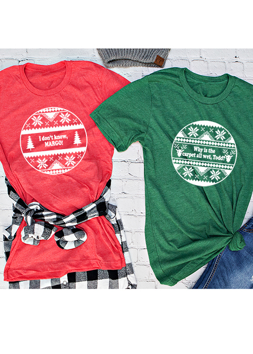 I don't Know Margo Graphic Tee, Christmas Tee, Couples Tee