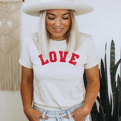 Love Graphic Tee, Valentines Shirt, Bella Canvas Tee