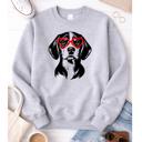  Beagle Love Graphic Sweatshirt