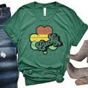  Lucky Clover Graphic Tee, St Patrick's Tee, Bella Canvas Shirt
