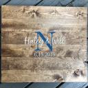  Wedding Guest Book Sign, Monogram Guestbook, Guest Book, Wooden Guest Sign, Wedding Decor, Wedding Ceremony Sign, Graduation Guest book