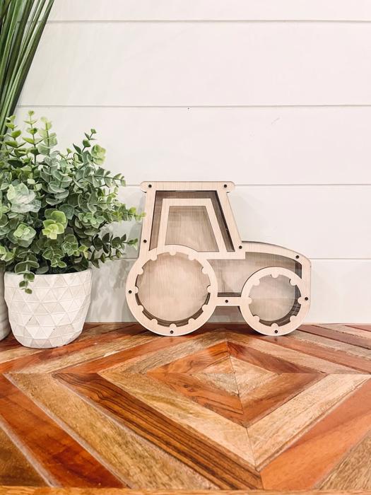 Tractor Piggy Bank, Tractor Coin Bank, Farm Theme Gift, Farm Themed Gift, Farm Birthday Present, personalized piggy bank, farmhouse nursery