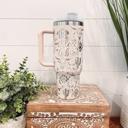  Paint Splatter Western 40oz Tumbler, Travel Mug, Engraved Tumbler, Cowgirl Engraved Mug, Cowboy Mug, Highland Cow Tumbler, Nashville Bachelorette Party