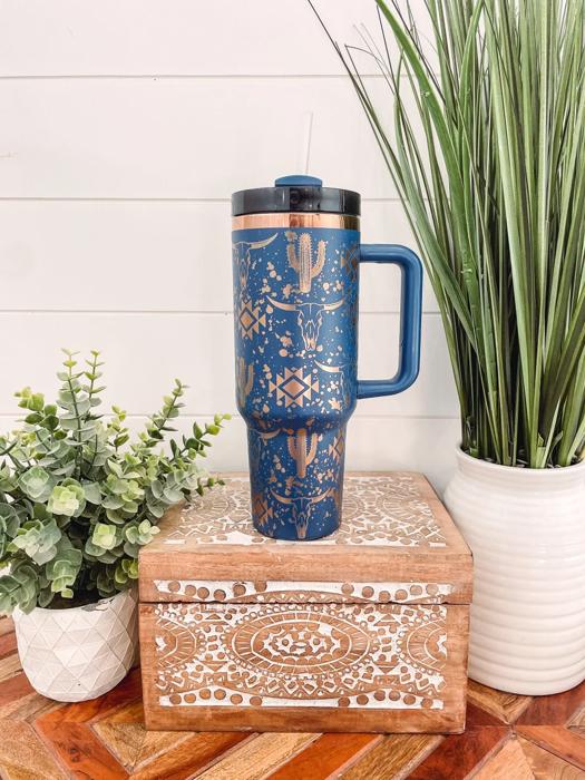 Paint Splatter Western 40oz Tumbler, Travel Mug, Engraved Tumbler, Cowgirl Engraved Mug, Cowboy Mug, Highland Cow Tumbler, Nashville Bachelorette Party