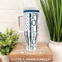  We The People Police 40oz Tumbler, Policeman Gift, Police Mug, Engraved Police Tumbler, Gift for Police, Patriotic Tumbler