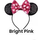 Bright Pink Mouse Ears | Multiple Styles | Theme Park Merch | Character Ears Headband | Mouse Ears Dress Up Theme Park Accessories