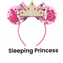 Sleeping Princess Mouse Ears | Multiple Styles | Theme Park Merch | Character Ears Headband | Mouse Ears Dress Up Theme Park Accessories